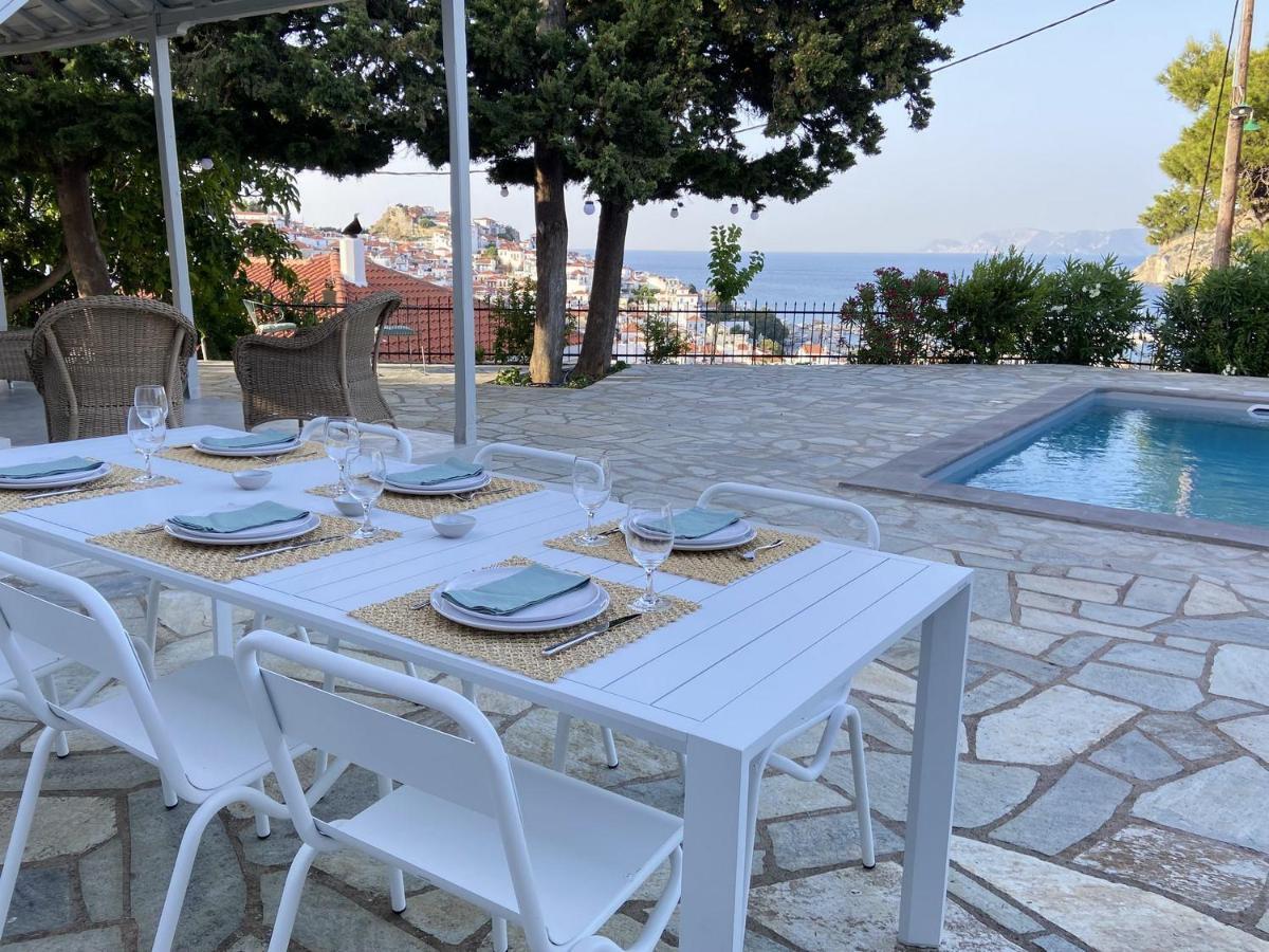 Villa Icelle Skopelos Town Sea View Swimming Pool Экстерьер фото